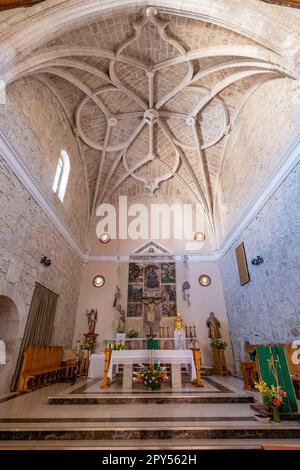 iglesia parroquial de San Esteban protomártir, San Esteban de Gormaz, Soria, Comunidad Autónoma de Castilla, Spain, Europe Stock Photo