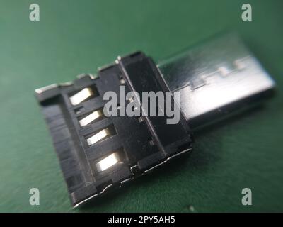 Adapters for different types of connections for gadgets Stock Photo