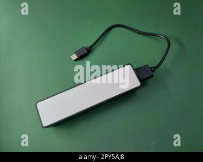 Compact power bank for charging gadgets Stock Photo