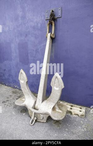 Old ship anchor Stock Photo