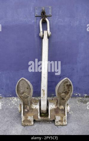 Old ship anchor Stock Photo