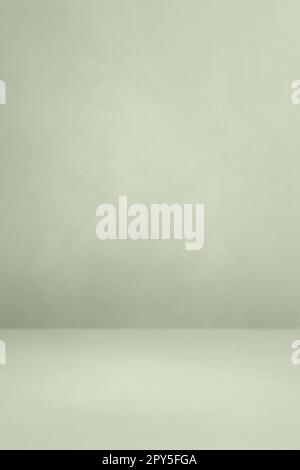Empty light green concrete interior background Stock Photo