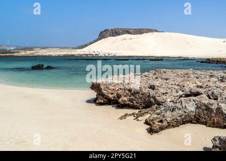 Cape Verde - Boa Vista, Sal Rei - Ponta de Escuna Stock Photo