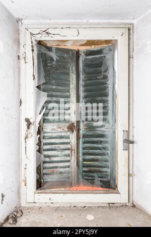 Broken window Stock Photo