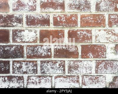 Red color brick wall Stock Photo