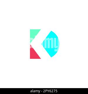 KD Logo Design. Letter KD vector Illustration Stock Vector