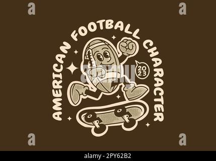 American Football or Rugby Club Badge. Vector. Concept for Shirt, Logo,  Print, Stamp, Tee, Embroidery Patch. Vintage Stock Vector - Illustration of  vector, flying: 249296744