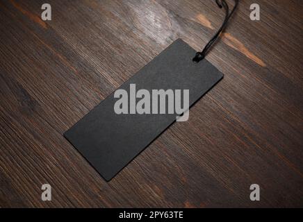 Black tag label Stock Photo