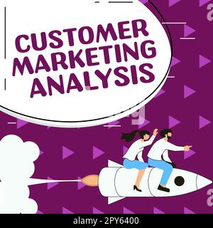 Sign displaying Customer Marketing Analysis. Word for customer retention and ultimately driving sales growth Stock Photo