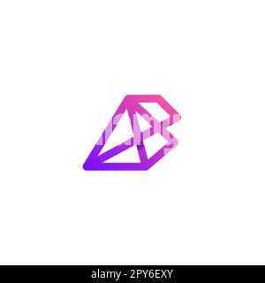 B Line Logo Design. Letter B Modern Design Stock Vector