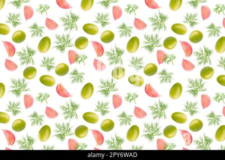 Falling vegetables on white background for advertisement Stock Photo