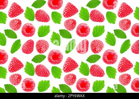 Falling fruits on white background for advertisement Stock Photo