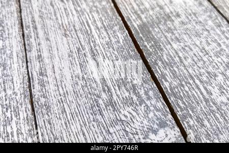 Grey lacquered wooden board wood texture pattern of slats beams. Stock Photo