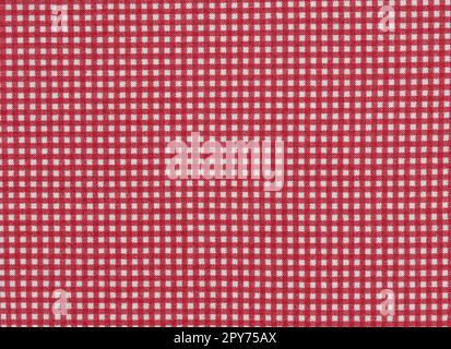 Red checkered tablecloth background texture. Horizontal pattern Stock Photo