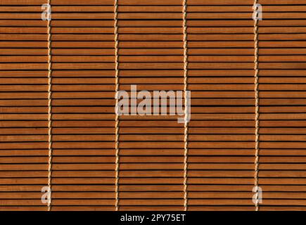 Brown Asian bamboo mat texture. Horizontal background Stock Photo