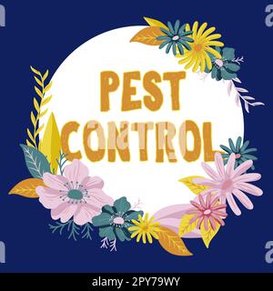 Writing displaying text Pest Control. Business approach Killing destructive insects that attacks crops and livestock Stock Photo
