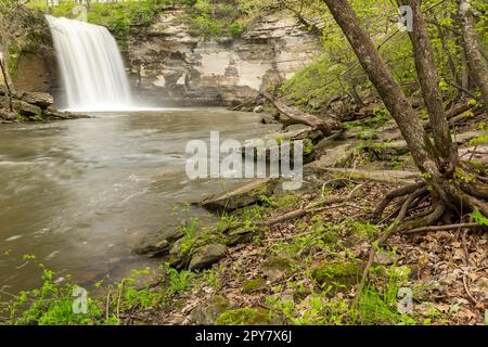 Minneopa Falls Waterfall Stock Photo