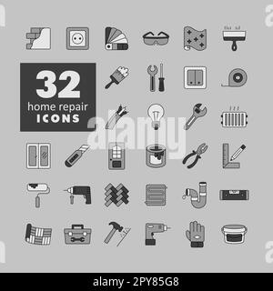 Linoleum roll vector grayscale icon. Construction, repair and building ...