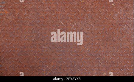 Anti slip rusty metal protective surface Stock Photo