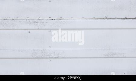 Grunge white painted metal background Stock Photo