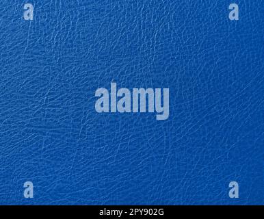Background texture of blue natural leather Stock Photo