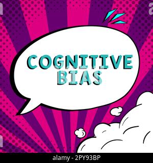 Conceptual caption Cognitive Bias. Word Written on Psychological treatment for mental disorders Stock Photo