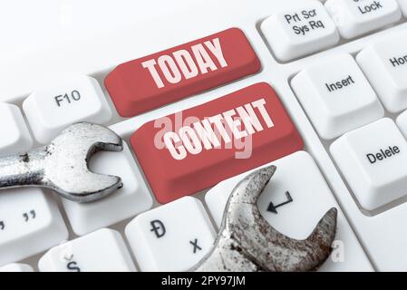 Writing displaying text Content. Business approach Things included in something Marketing material State of happiness Stock Photo