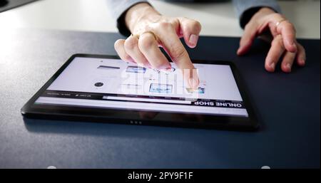 Online Ecommerce Website Store Shopping Stock Photo