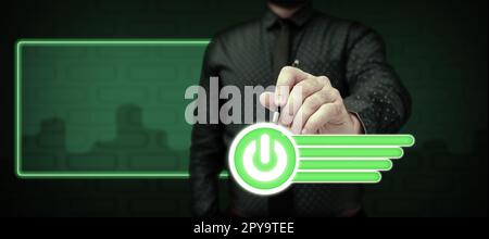 Businessman in office uniform Holding Pen Writing On Screen Presenting Futuristic Technology. Lab Technician Using Stylus Taking Notes Showing Modern Automation. Stock Photo