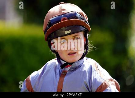 Jockey Hollie Doyle at Ascot Racecourse, Berkshire. Picture date: Wednesday May 3, 2023. Stock Photo