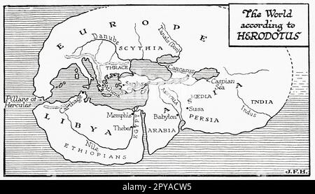 Herodotus World Map Stock Photo - Alamy