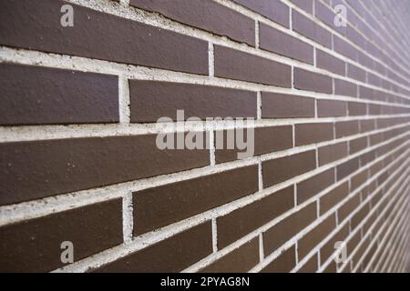 Background of brown mud bricks Stock Photo