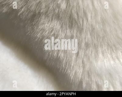 Fluffy white furry fabric Stock Photo - Alamy