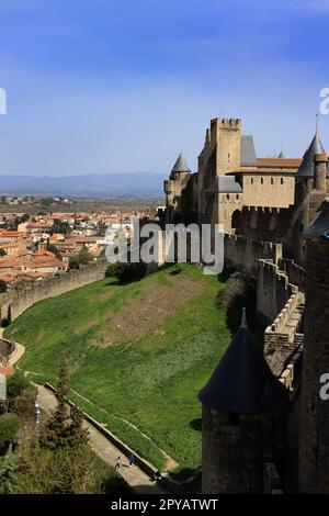 Carcassonne City in France Stock Photo
