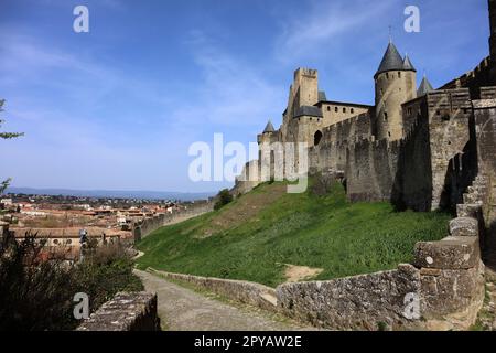 Carcassonne City in France Stock Photo