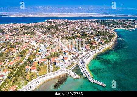 Island of Vir archipelago aerial panoramic view Stock Photo