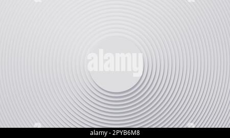 3d rings on Abstract geometric white background for business template. 3D rendering Stock Photo