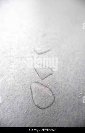 Water drops on metallic background Stock Photo