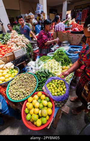 mercado tradicional, Chichicastenango, Quiché, Guatemala, America Central Stock Photo