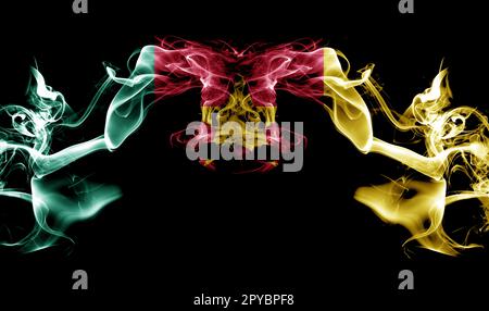 Abstract smoke with the flag Stock Photo