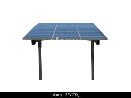 Renewable energy concept with isolated solar panel Stock Photo