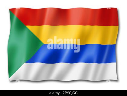 Druze people ethnic flag. 3D illustration Stock Photo