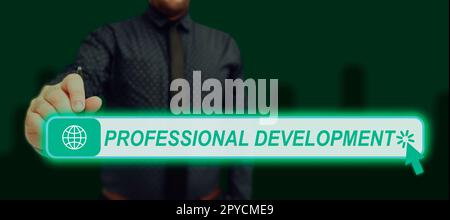 Writing displaying text Professional Development. Business showcase ...