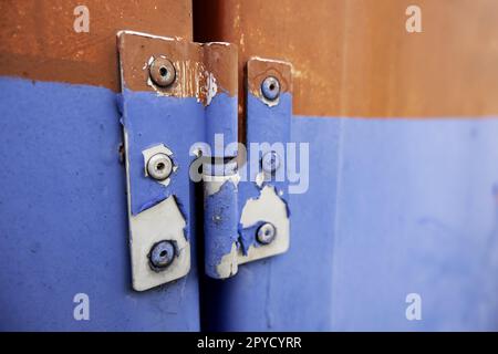 Old door hinge Stock Photo