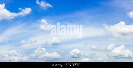 Beautiful Clouds on a Blue Sky, Wide Panorama Stock Photo - Image of  fluffy, beautiful: 176755784