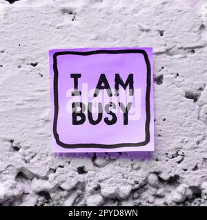 Text Showing Inspiration Too Busy Concept Meaning Time Relax Idle Stock  Illustration by ©nialowwa #637675724