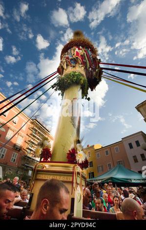 Candelieri 2011. Sassari. Sardegna. Italy Stock Photo