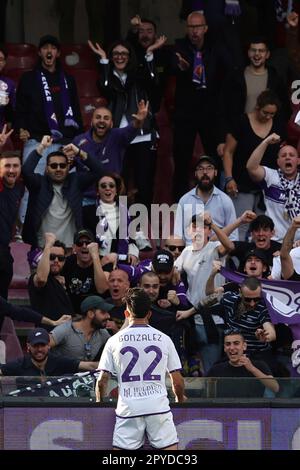 Nico Gonzalez's Match Shirt, Fiorentina vs Bologna 2023 - Signed