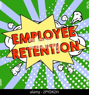 Writing displaying text Employee Retention. Word Written on internal recruitment method employed by organizations Stock Photo