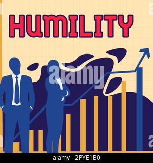 Sign displaying Humility, Business concept being Humble is a Virtue not ...